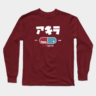 NEO TOKYO 1988 |  ネオ東京都  Japanese Varsity Design - Magic Pill Long Sleeve T-Shirt